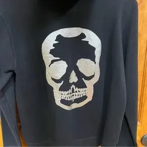 Zadig & Voltaire | Tops | Zadig Voltaire Black Zip Up Skull Hoodie